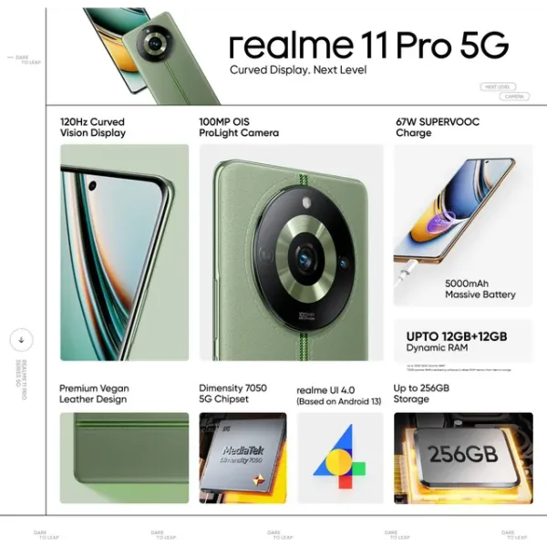 realme 11 Pro 5G (Oasis Green, 8GB RAM, 256GB Storage) - Image 7
