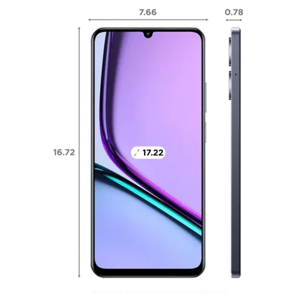 realme C61 (6GB RAM, 128GB, Marble Black) - Image 2