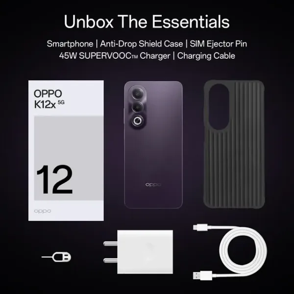 Oppo K12x 5G (8GB RAM, 256GB, Midnight Violet) - Image 2