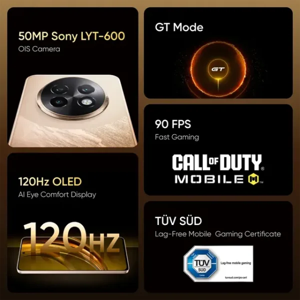 realme 13+ 5G (Victory Gold, 8GB RAM,  256GB Storage) - Image 6