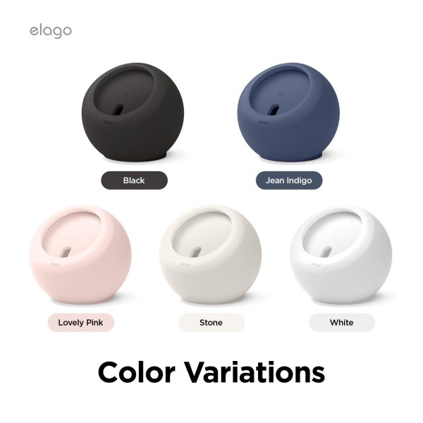 elago MS2 Charging Stand Compatible with MagSafe Charger - Premium Silicone Stand , Jean Indigo - Image 3