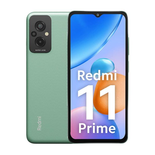 Redmi 11 Prime (Playful Green, 4GB RAM, 64GB Storage) | Prime Design