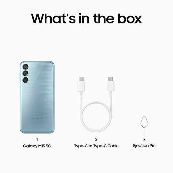 Samsung Galaxy M15 5G (Celestial Blue,4GB RAM,128GB Storage) - Image 2