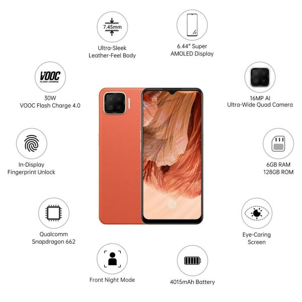 Oppo F17 (Dynamic Orange, 6GB RAM, 128GB Storage) - Image 5
