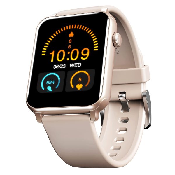 boAt Wave Call Smart Watch, Smart Talk w/Advanced Bluetooth Calling Chip, IP68(Cherry Blossom)