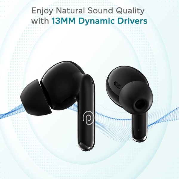 pTron Bassbuds Eon in-Ear TWS Earbuds with HD Mic, IPX4 Water Resistant (Steel Grey/Black) - Image 6