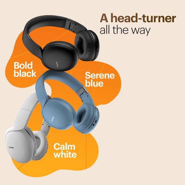 Noise Two Wireless On-Ear Headphones with 50 Hours Playtime, Low Latency(up to 40ms)(Serene Blue) - Image 5