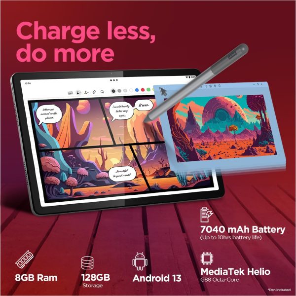 Lenovo Tab M11 with Pen| 4G (LTE) + Wi-Fi | 8 GB RAM, 128 GB ROM (Expandable upto 1 TB) - Image 5