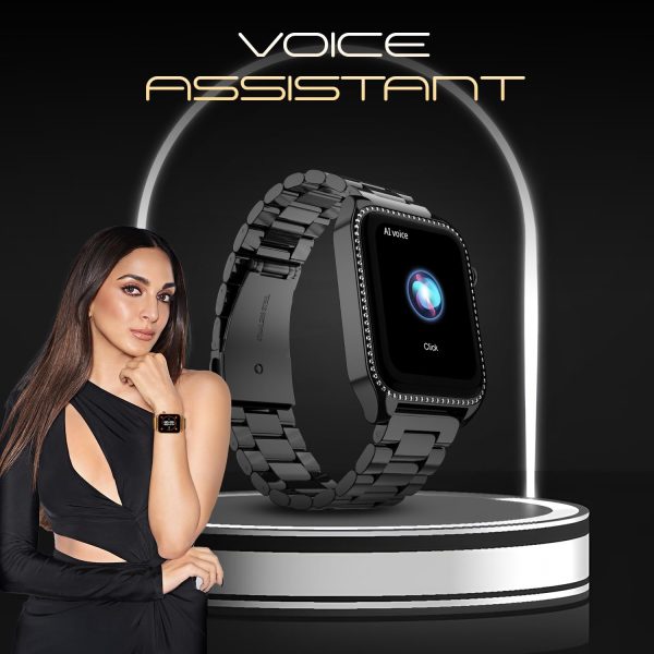 Fire-Boltt Xelor Luxury Stainless Steel Smart Watch. 1.78" AMOLED, Always-On Display, Black Basic Strap - Image 5