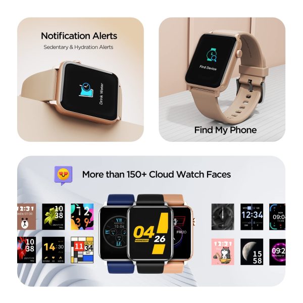 boAt Wave Call Smart Watch, Smart Talk w/Advanced Bluetooth Calling Chip, IP68(Cherry Blossom) - Image 2