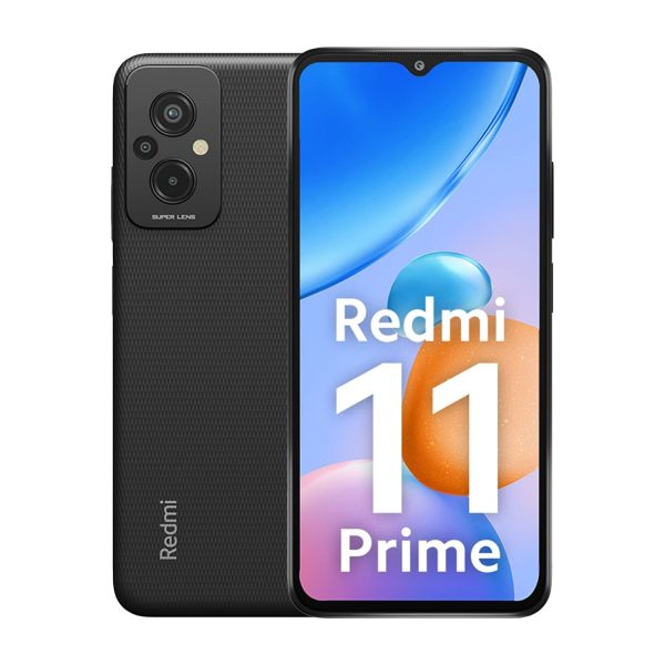 Redmi 11 Prime (Flashy Black, 6GB RAM, 128GB Storage) | Prime Design