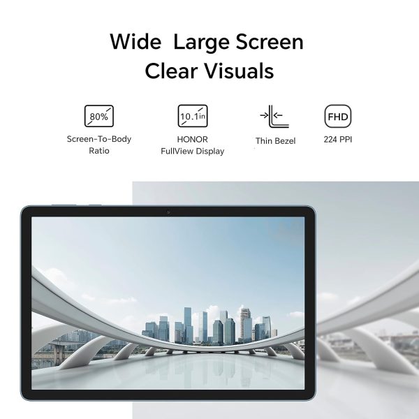 HONOR Pad X8 with Free Flip-Cover, 25.65cm (10.1 inch) FHD Display, 4GB RAM 64GB ROM, Blue Hour - Image 5