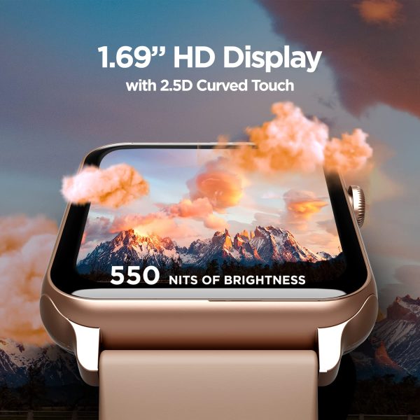 boAt Wave Call Smart Watch, Smart Talk w/Advanced Bluetooth Calling Chip, IP68(Cherry Blossom) - Image 4