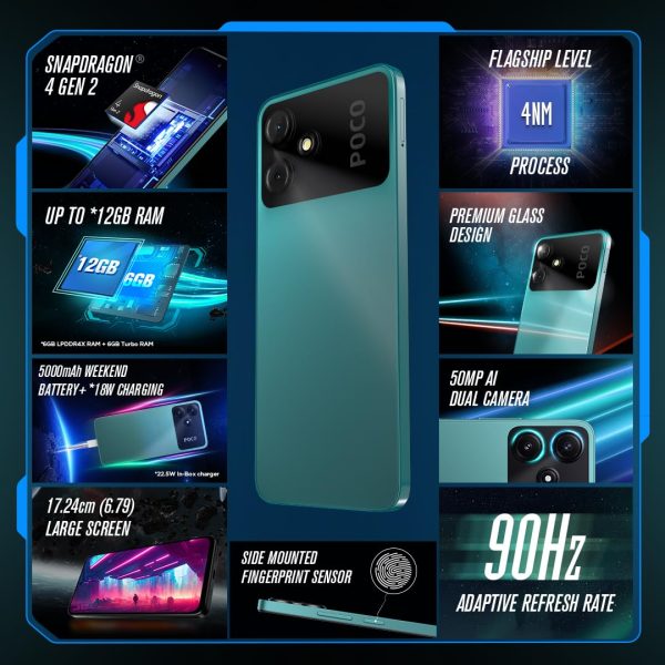 POCO M6 Pro 5G (Forest Green, 6GB RAM, 128GB Storage) - Image 6