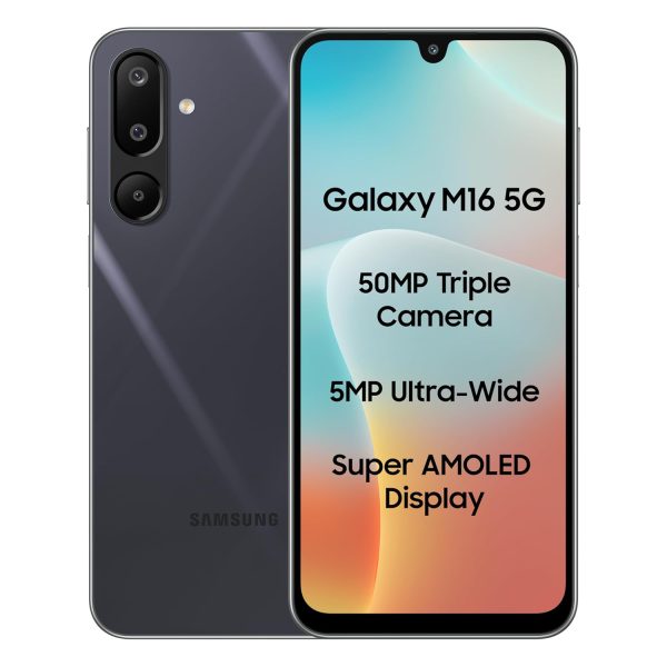 Samsung Galaxy M16 5G (Thunder Black, 6GB RAM, 128 GB Storage)
