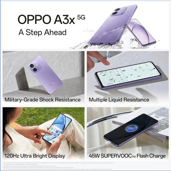 OPPO A3X 5G (Sparkle Black, 4GB RAM, 64GB Storage) - Image 7