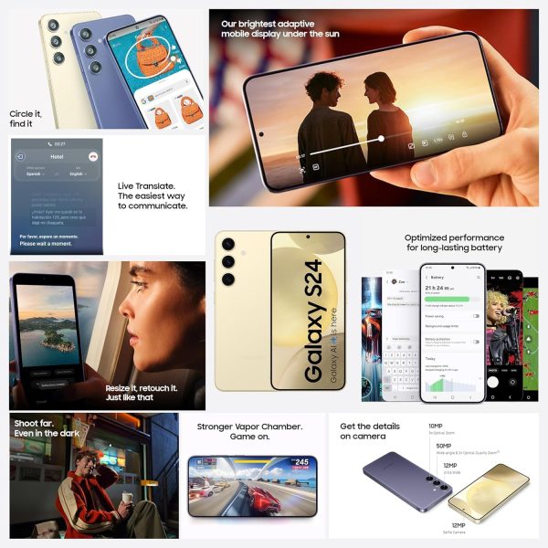 Samsung Galaxy S24 5G AI Smartphone (Cobalt Violet, 8GB, 256GB Storage) - Image 4