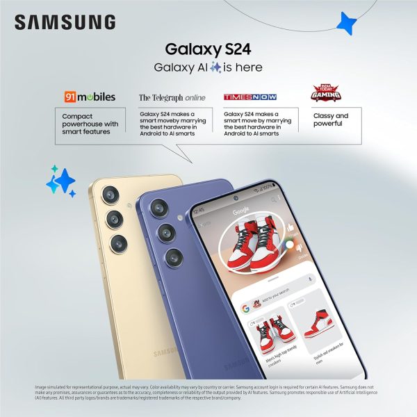 Samsung Galaxy S24 5G AI Smartphone (Cobalt Violet, 8GB, 256GB Storage) - Image 2