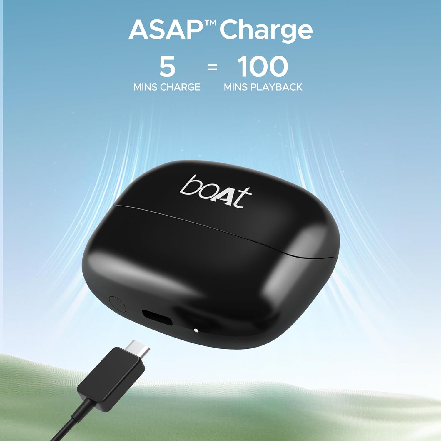 71quRVWsE5L._SL1500_.jpg boAt Airdopes Atom 81 Pro Truly Wireless in Ear Ear Buds w/100Hrs of Playtime, 4 Mics with Enx, (Obsidian Noir) - Image 5