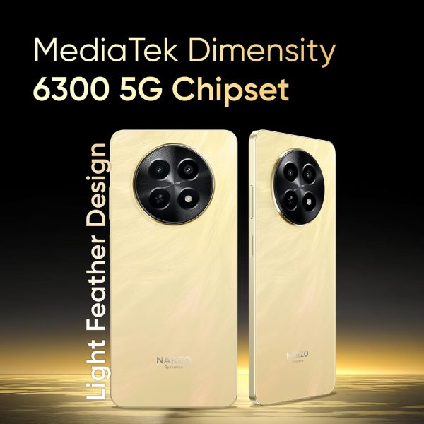 realme NARZO N65 5G (Amber Gold 8GB RAM, 128GB Storage) - Image 4