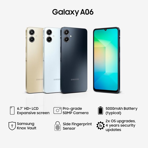Samsung Galaxy A06 (Black, 4GB RAM, 64GB Storage) - Image 8