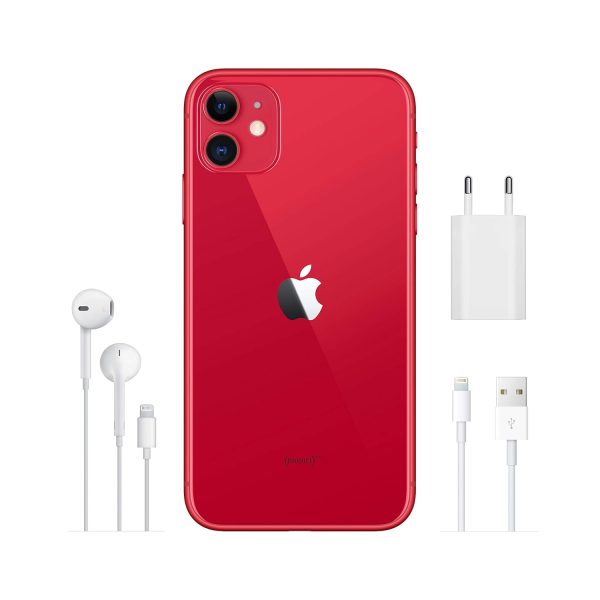 Apple iPhone 11 (128GB) - (Product) RED (Includes EarPods, Power Adapter) - Image 4