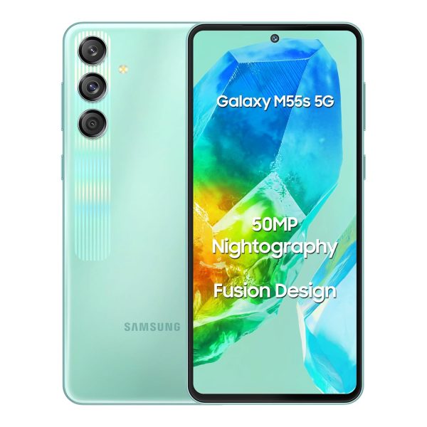 Samsung Galaxy M55s 5G (Coral Green,8GB RAM,256GB Storage)
