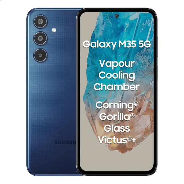 Samsung Galaxy M35 5G (Moonlight Blue,8GB RAM,128GB Storage)