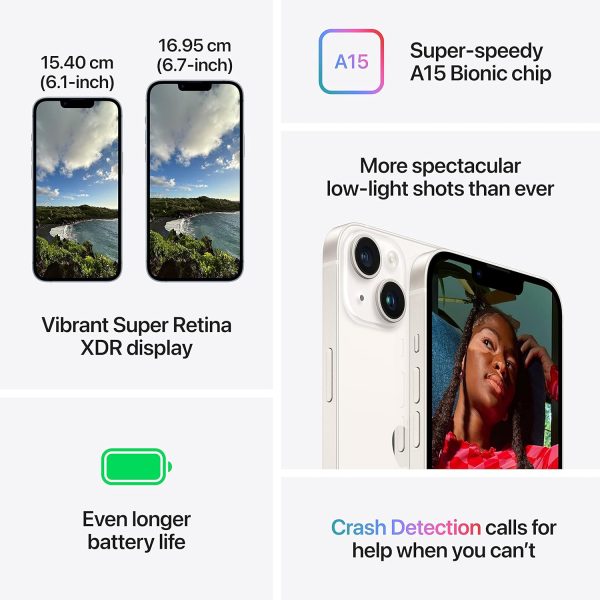 Apple iPhone 14 Plus (128 GB) - Starlight - Image 3