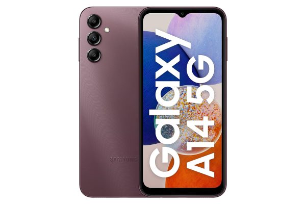 Samsung Galaxy A14 5G (Dark Red, 4GB, 64GB Storage)