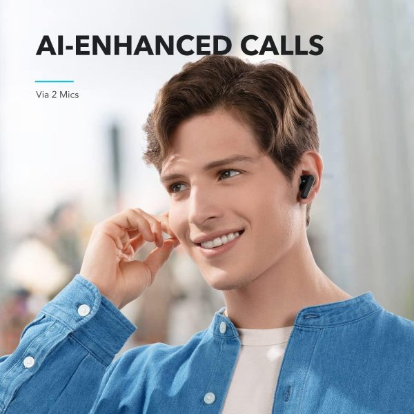 ANKER Soundcore R50i True Wireless in-Ear Earbuds, TWS with 30H+ Playtime, Clear Calls & High Bass, Black - Image 2