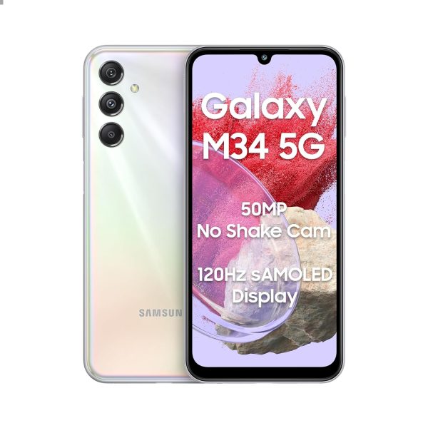 Samsung Galaxy M34 5G (Prism Silver,6GB,128GB) - Image 6