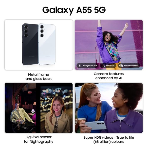 Samsung Galaxy A55 5G (Awesome Navy, 8GB RAM, 256GB Storage) - Image 6