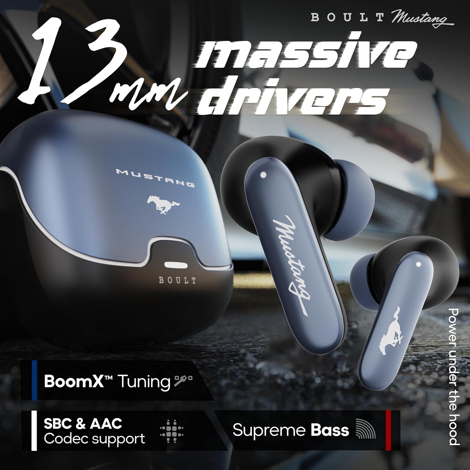 81zKjFqEakL._SL1500_.jpg Boult x Mustang Derby Newly Launched Truly Wireless in Ear Earbuds with 100H Playtime,IPX5 ear buds TWS - Image 6