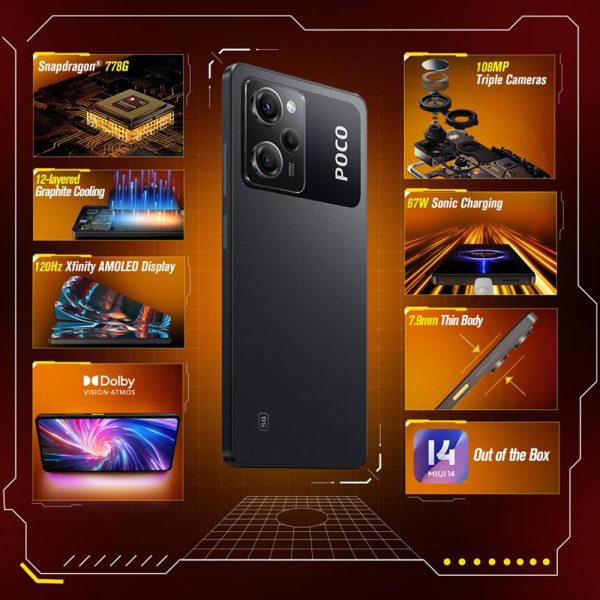 POCO X5 Pro 5G (Astral Black, 128 GB) (6 GB RAM) - Image 2