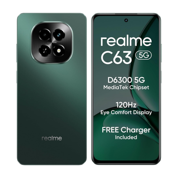 realme C63 5G Charger in the Box (Forest Green, 128 GB)  (8 GB RAM)